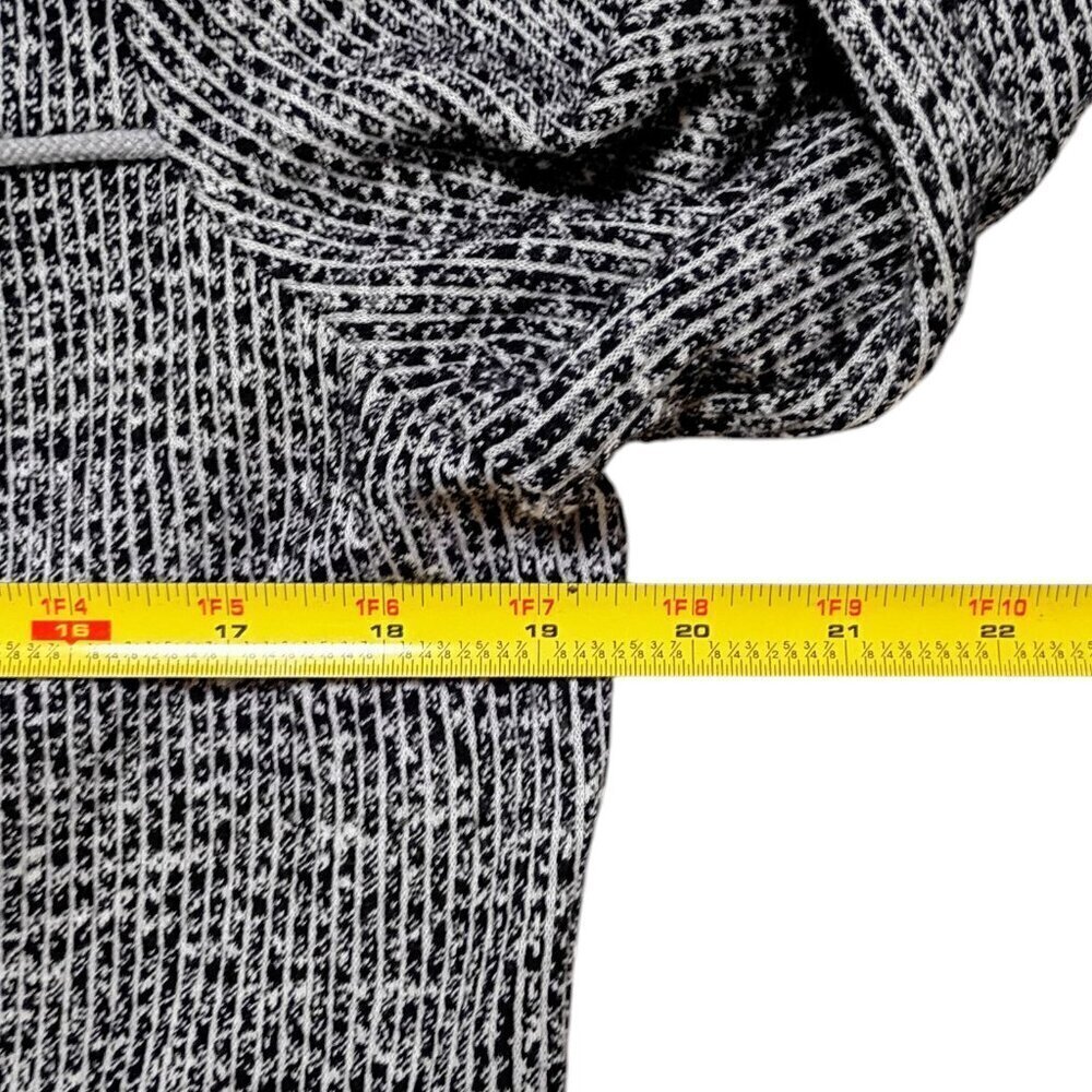 Cabi The Times Jacket Black White Tweed Open Front Cardigan Coat Women’s Medium - Picture 7 of 10